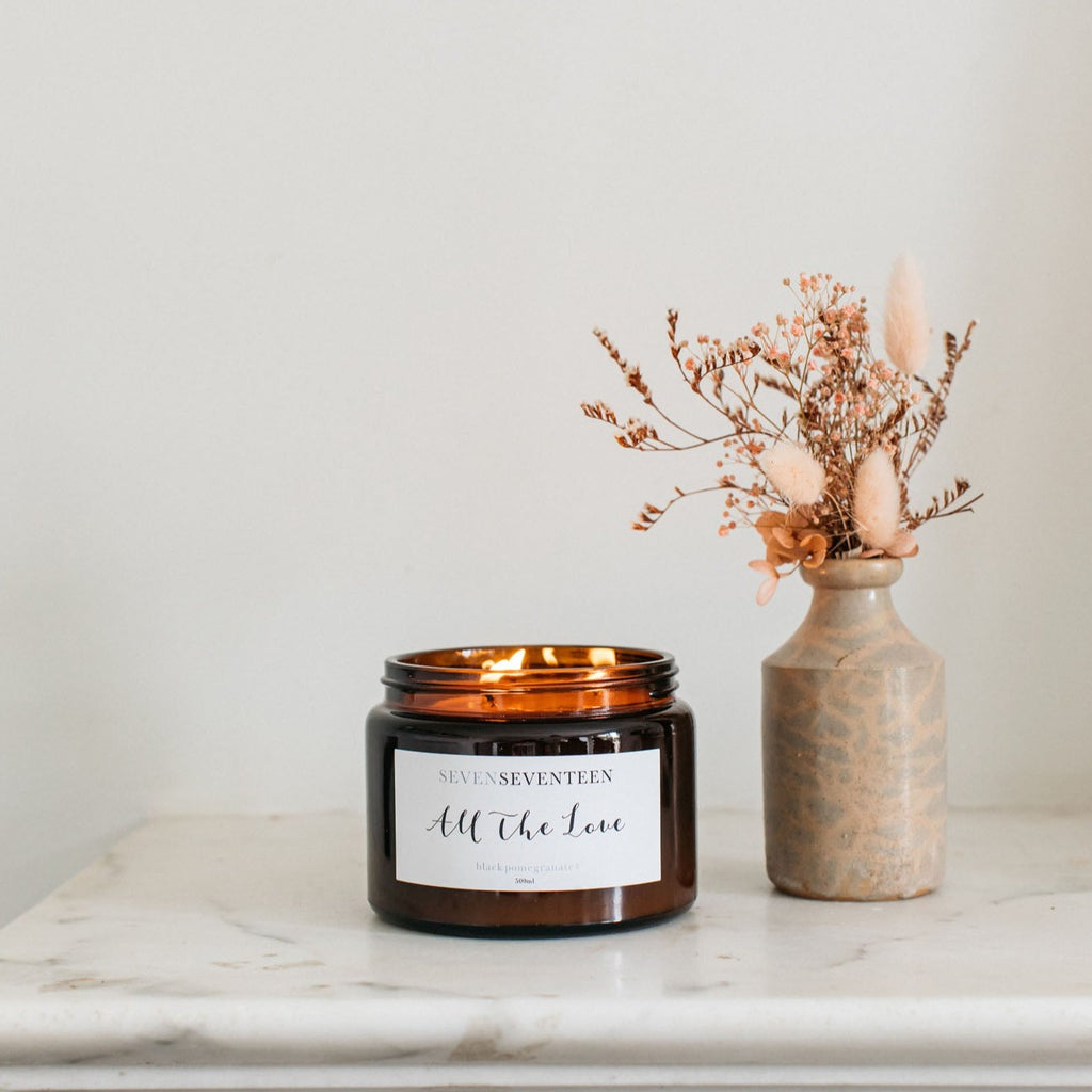 All The Love / Black Pomegranate Candle