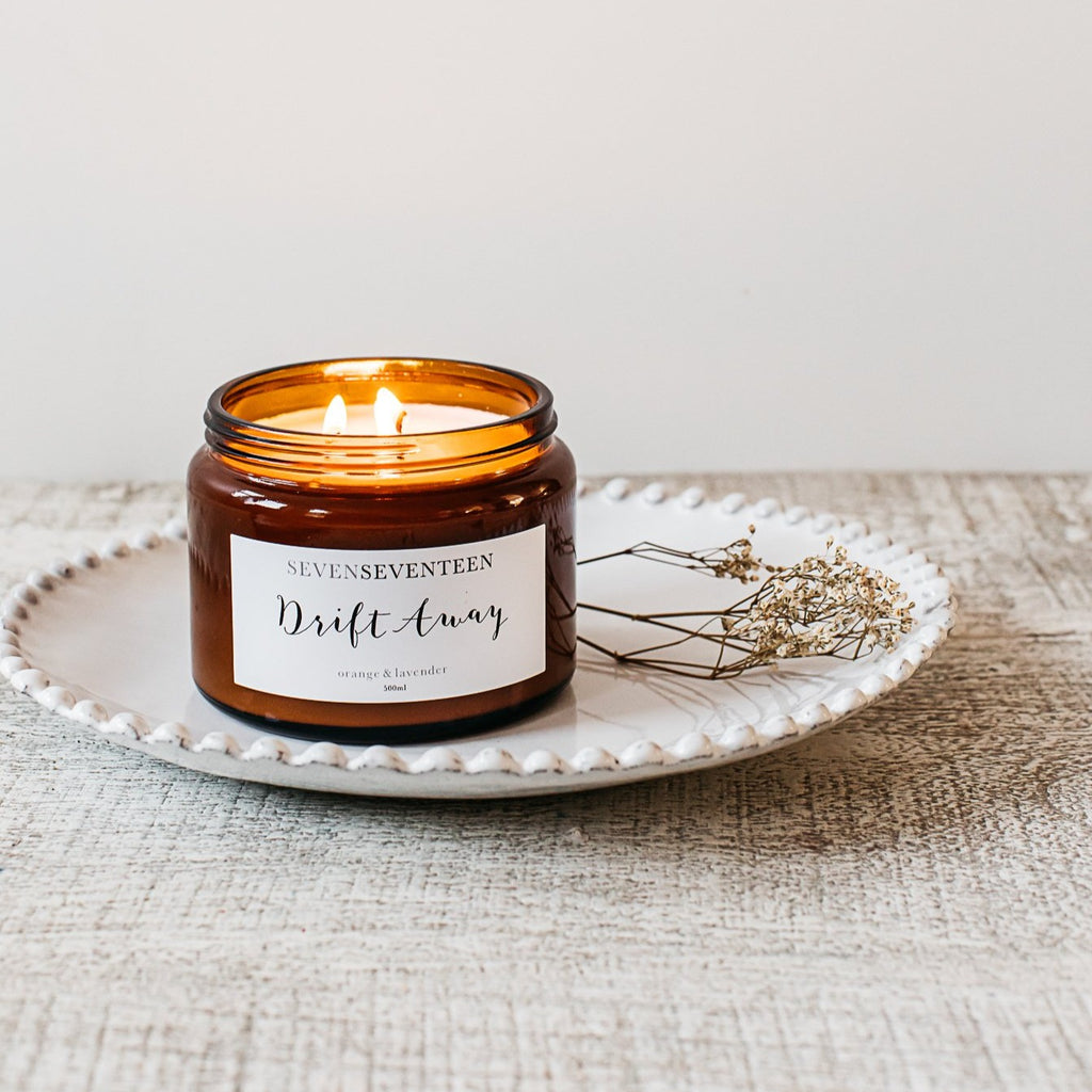 Drift Away / Orange & Lavender Candle