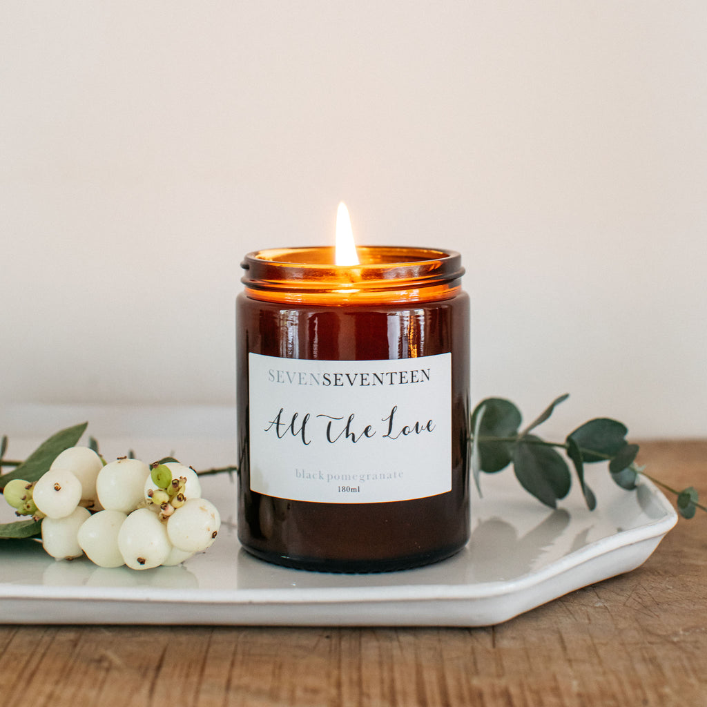All The Love / Black Pomegranate Candle